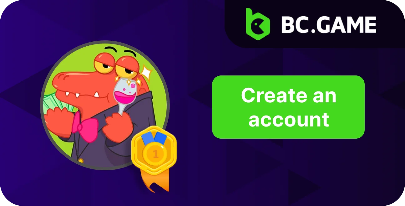 Learn how to register on BC.Game.