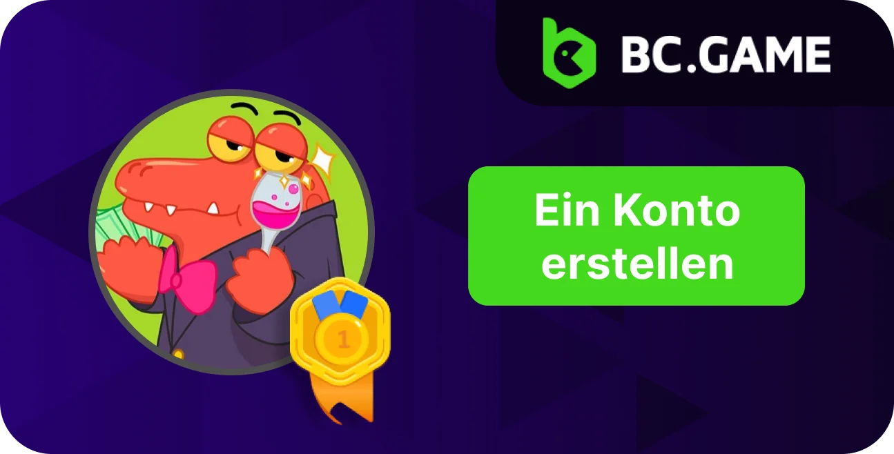 Erfahren Sie, wie Sie sich bei BC.Game registrieren.