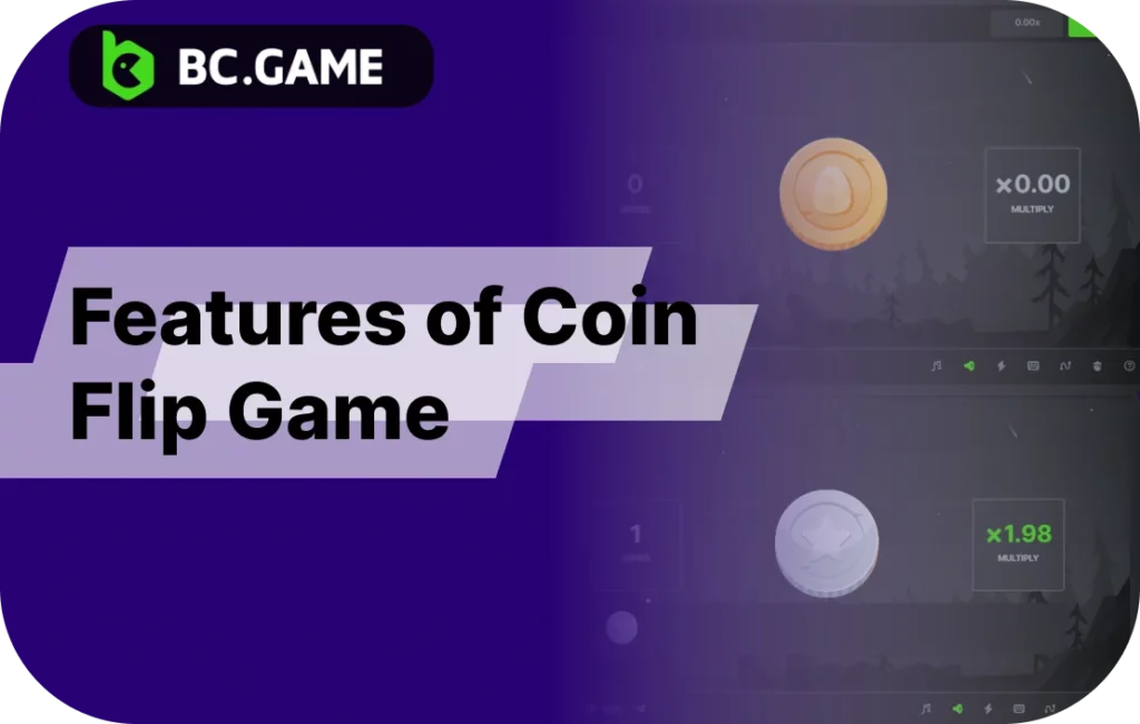 Coin Flip features at BC Game